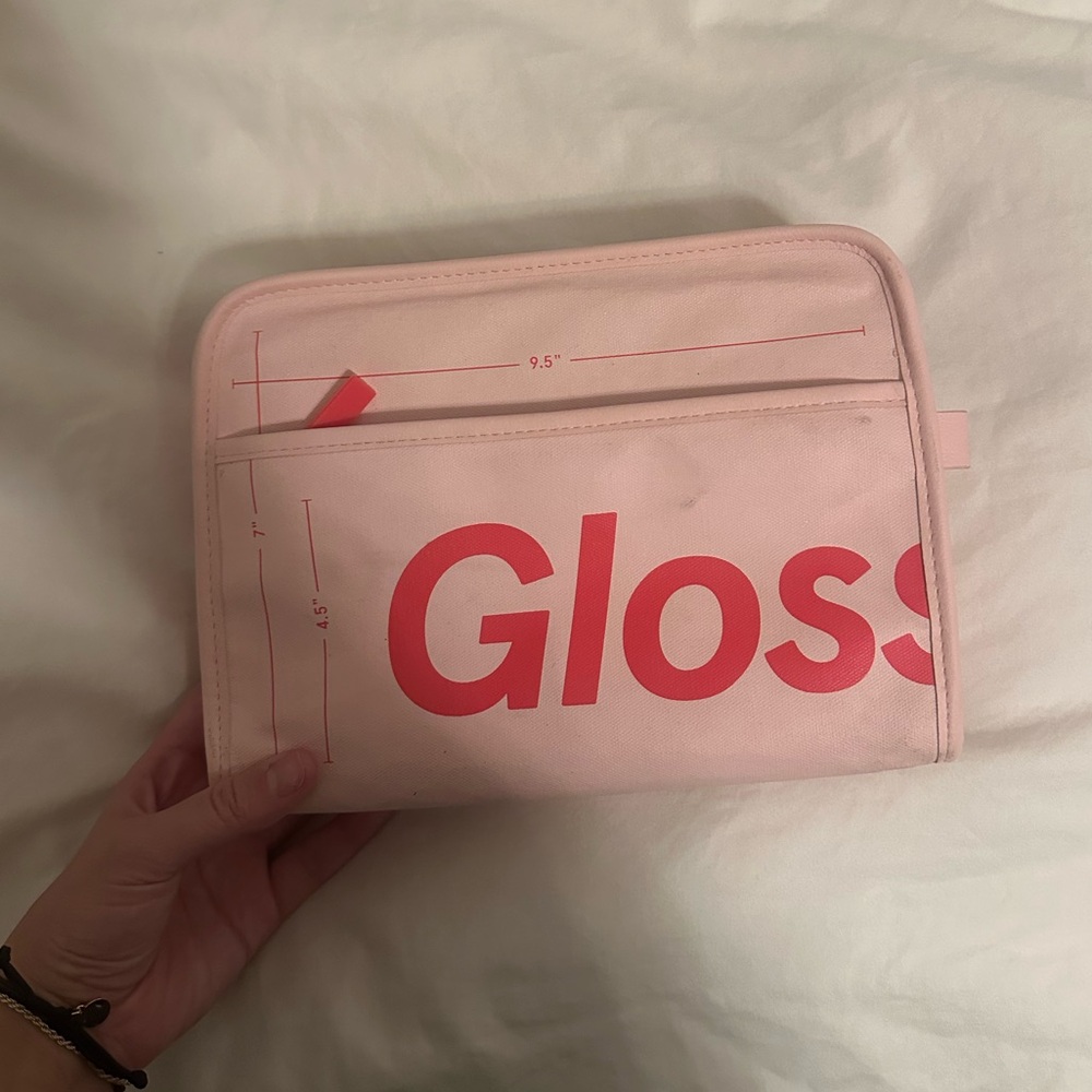 Glossier makeup bag